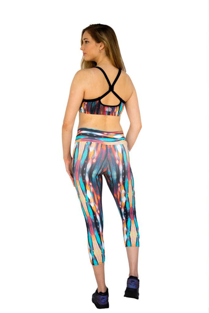ColorFun Sport-BH, Rückansicht mit schwarzen Kreuzträgern