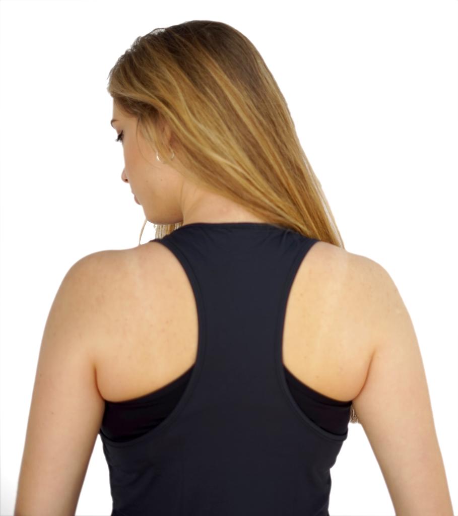 Tanktop Damen in Schwarz, Rückansicht