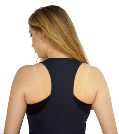 Tanktop Damen in Schwarz, Rückansicht