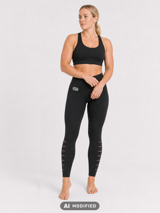 Schwarzer Sport-BH