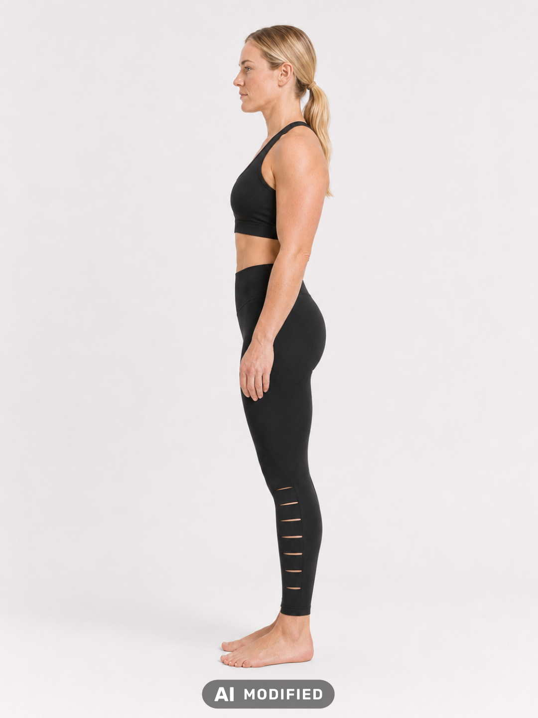 Schwarzer Sport-BH