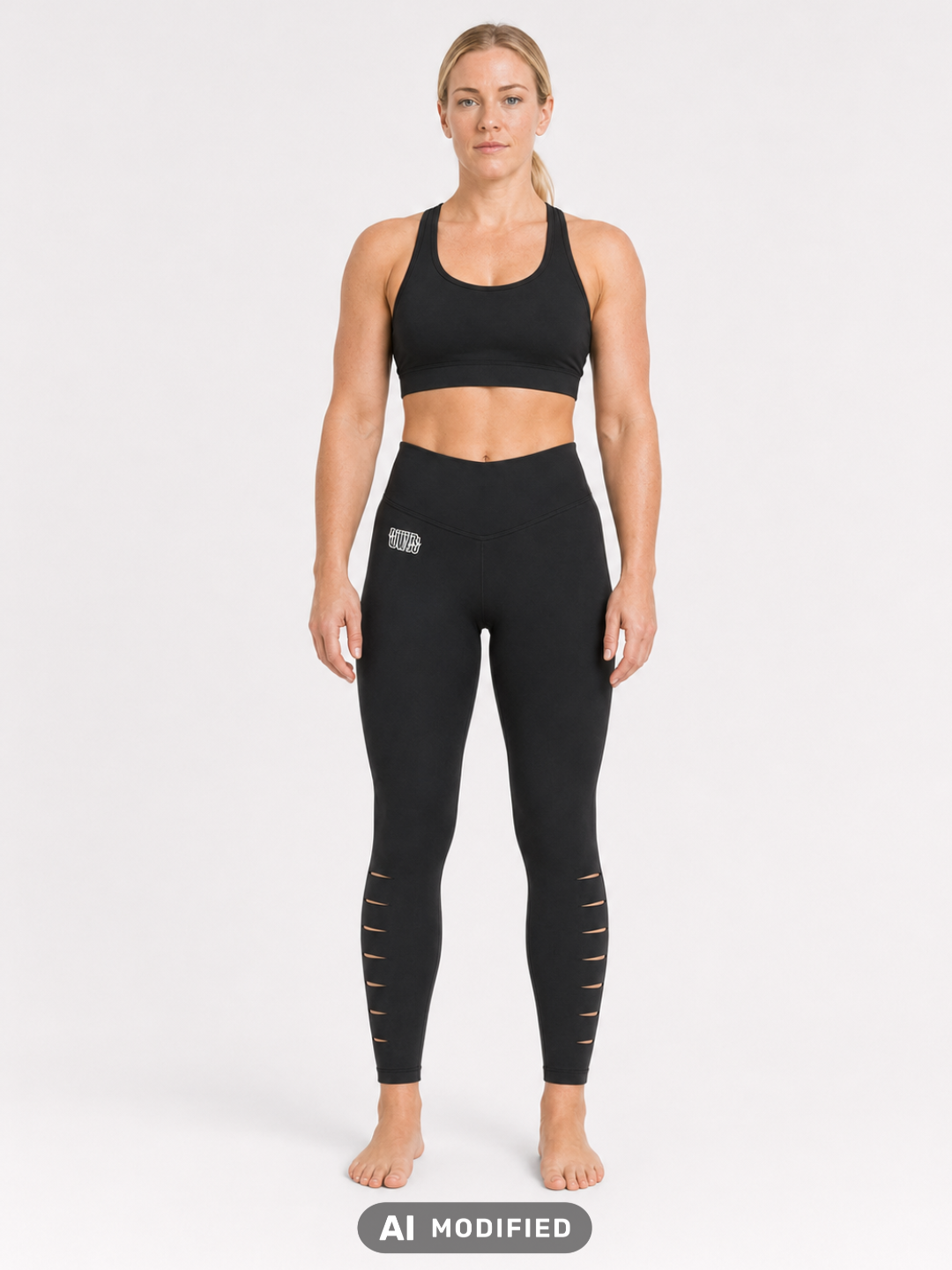 Schwarzer Sport-BH