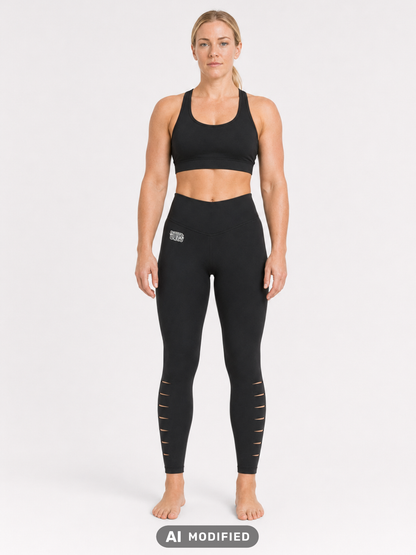 Schwarzer Sport-BH
